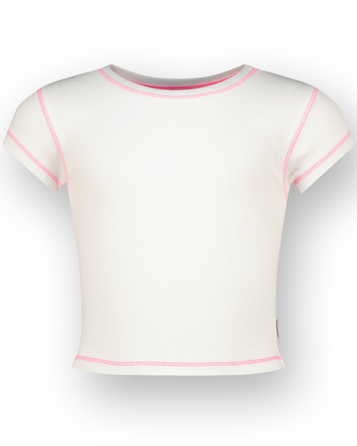 T-shirt Basic-Crop Rib Tee