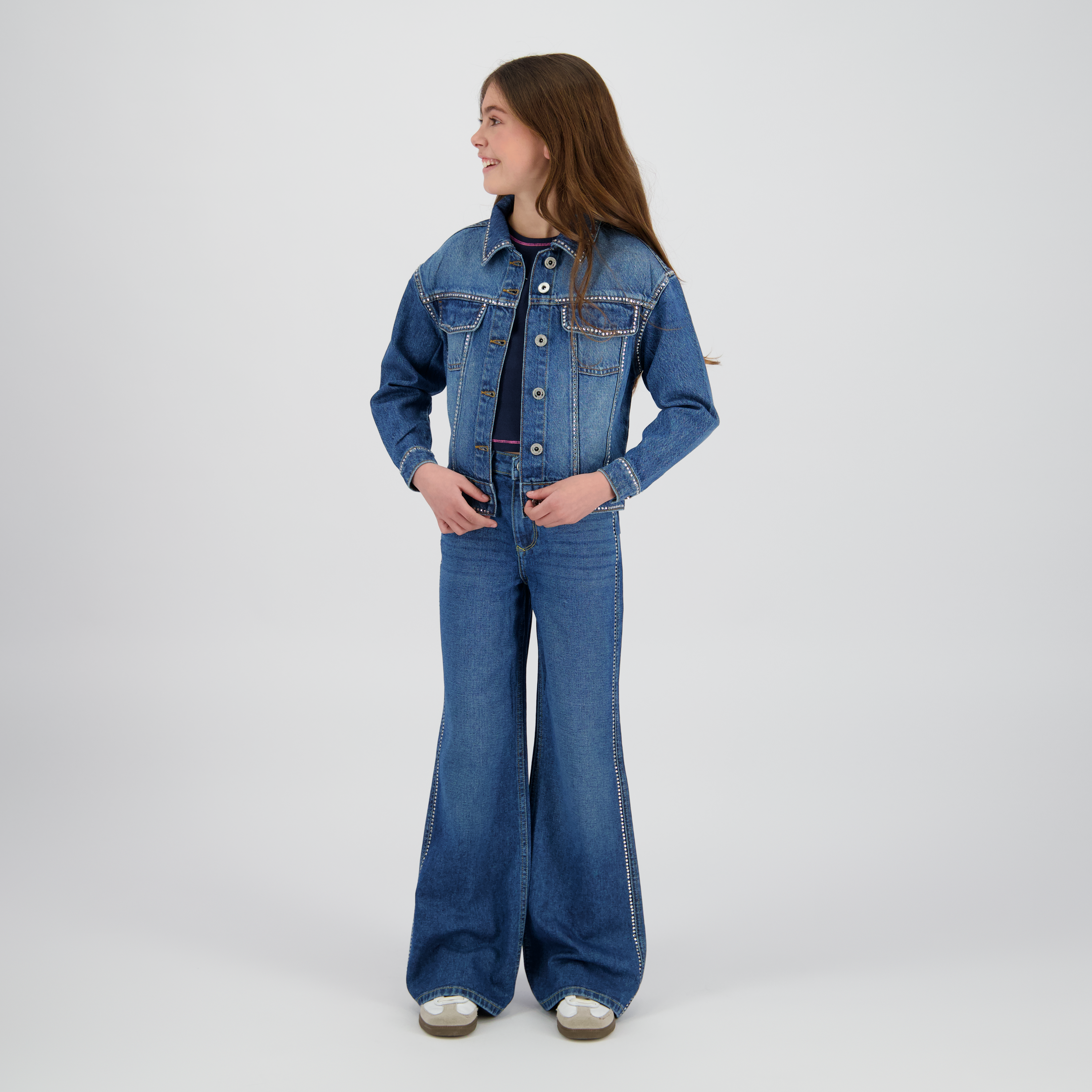 Wide Leg Flare Jeans Caroline Stones