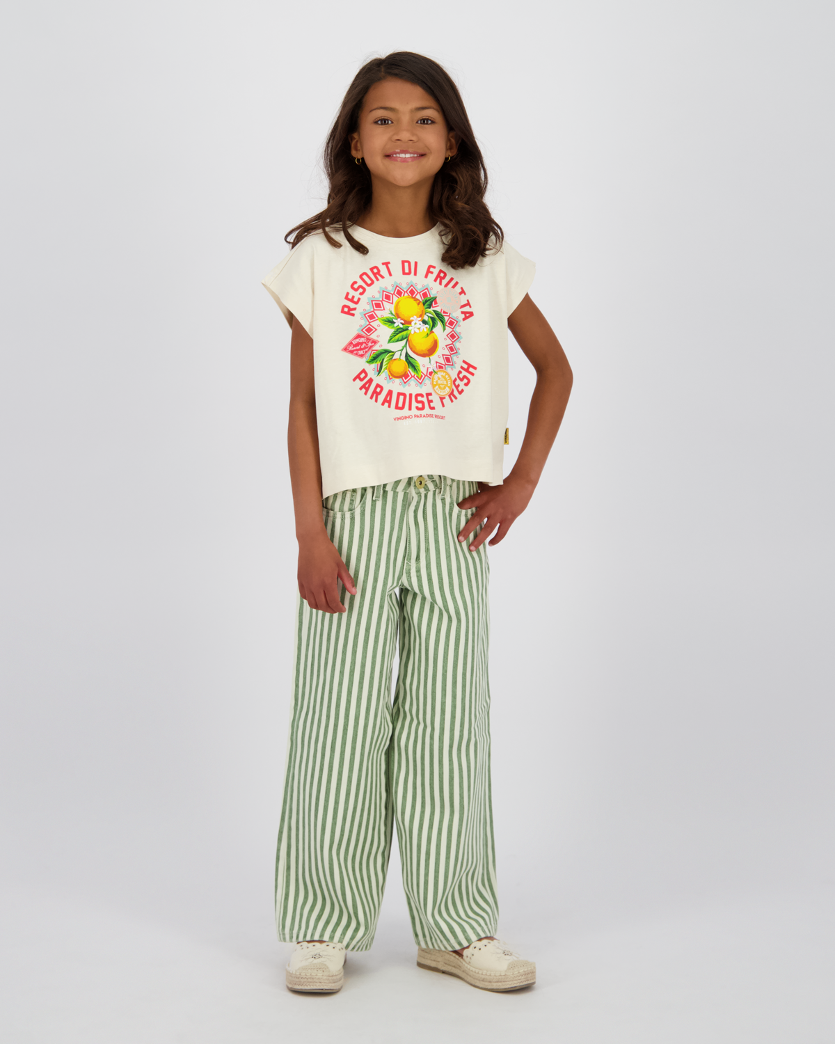 Extra Wide Leg Jeans Cassie Stripe