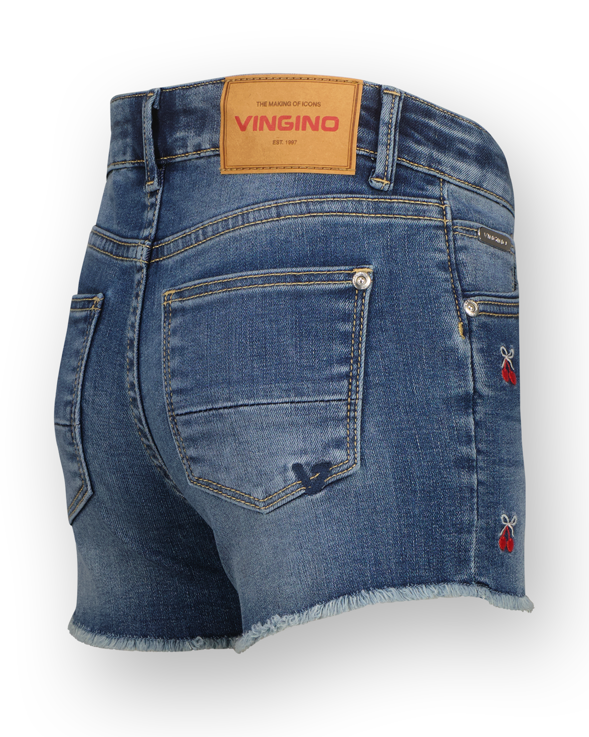 Shorts high waist Dafina Cherry