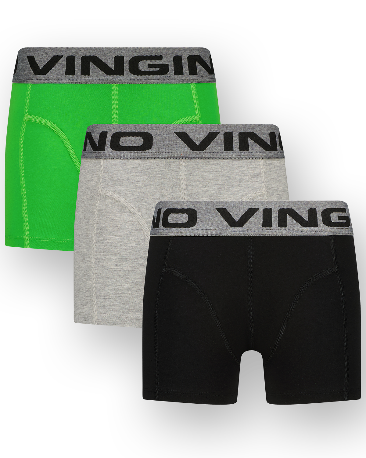 Boxer Green solid 3-pack
