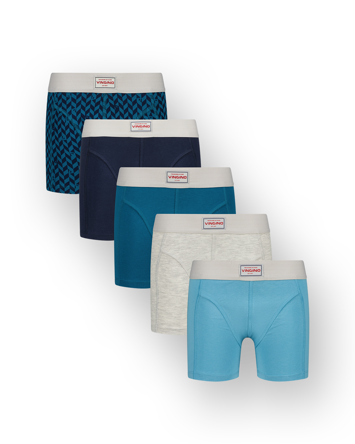 Boxer Graphic blue 5 pack