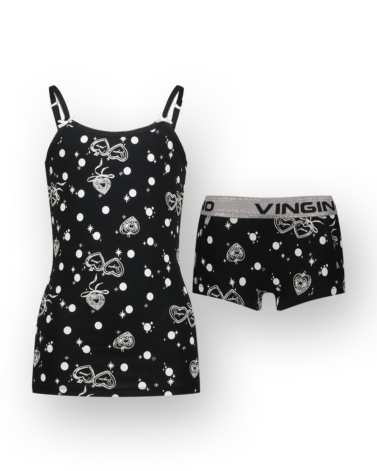 Hipster Dot charm singlet set