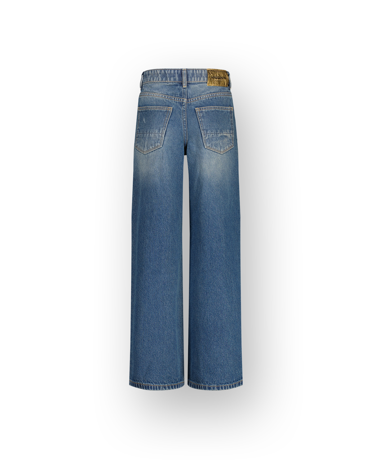 Extra wide leg Jeans Cherry