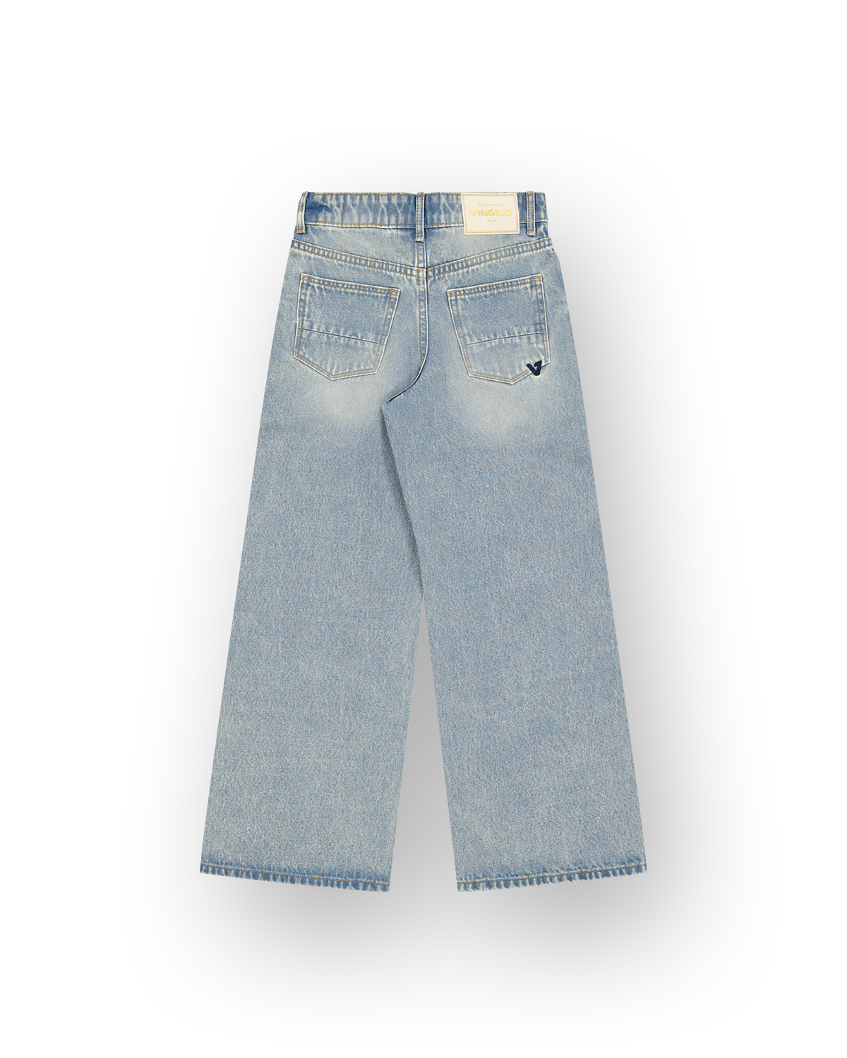 Girls Extra wide leg Jeans Cherry