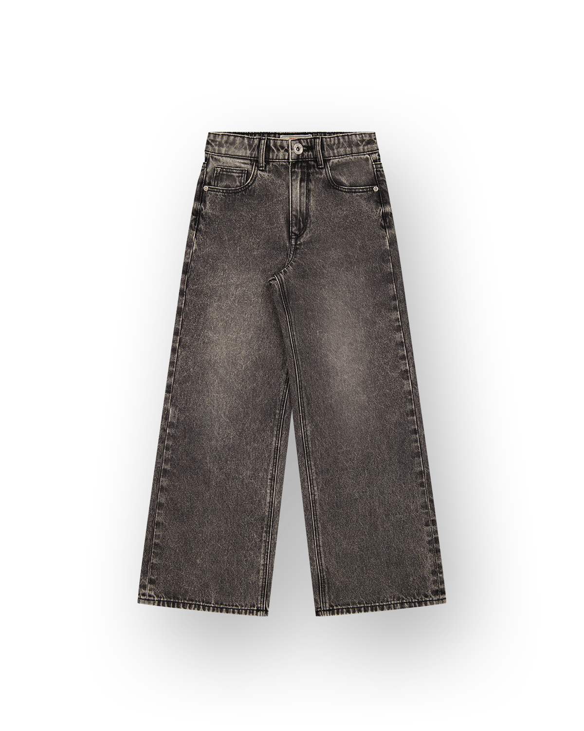 Meisjes Extra Wide Leg Jeans Cherry