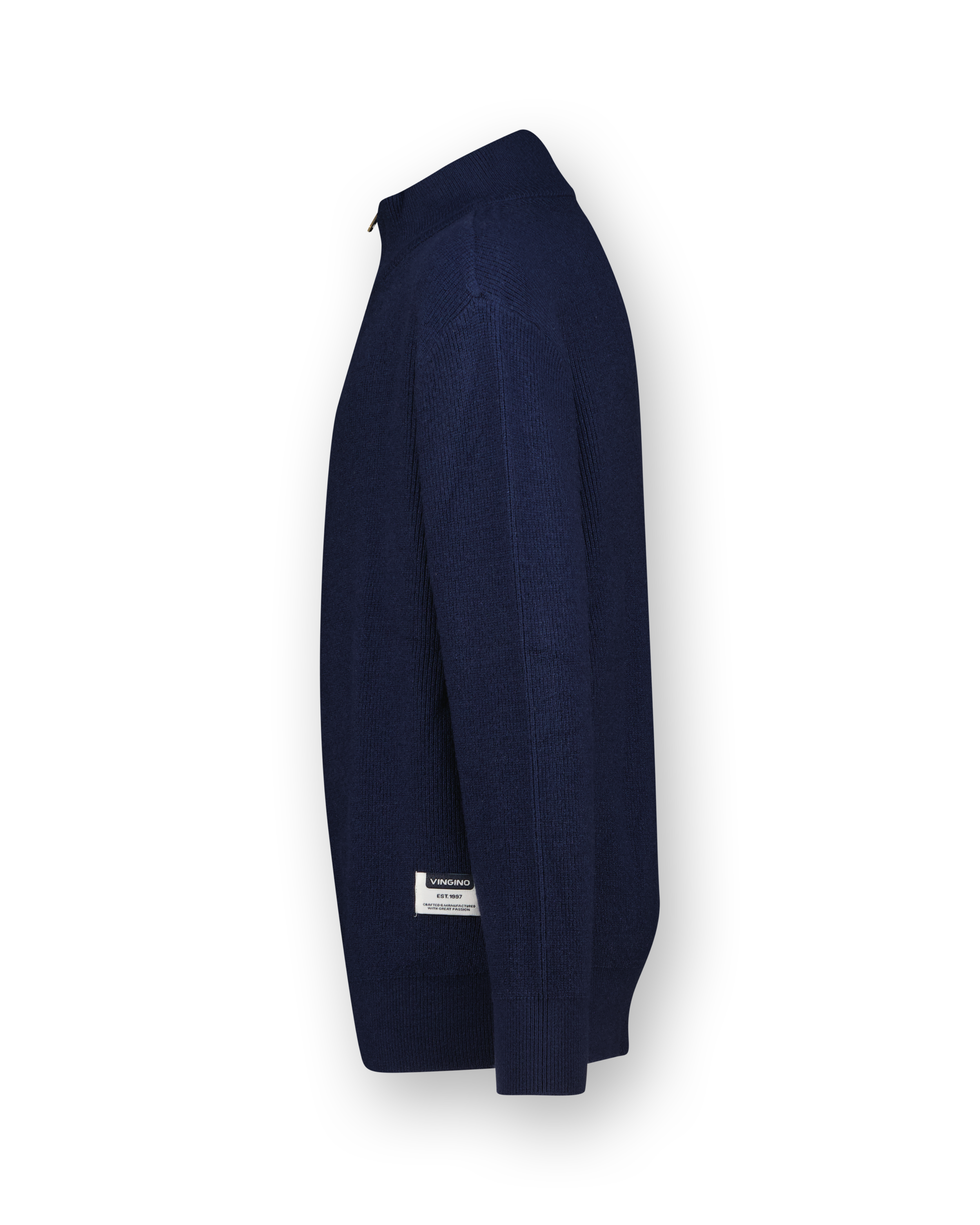 Flat Knit half zip