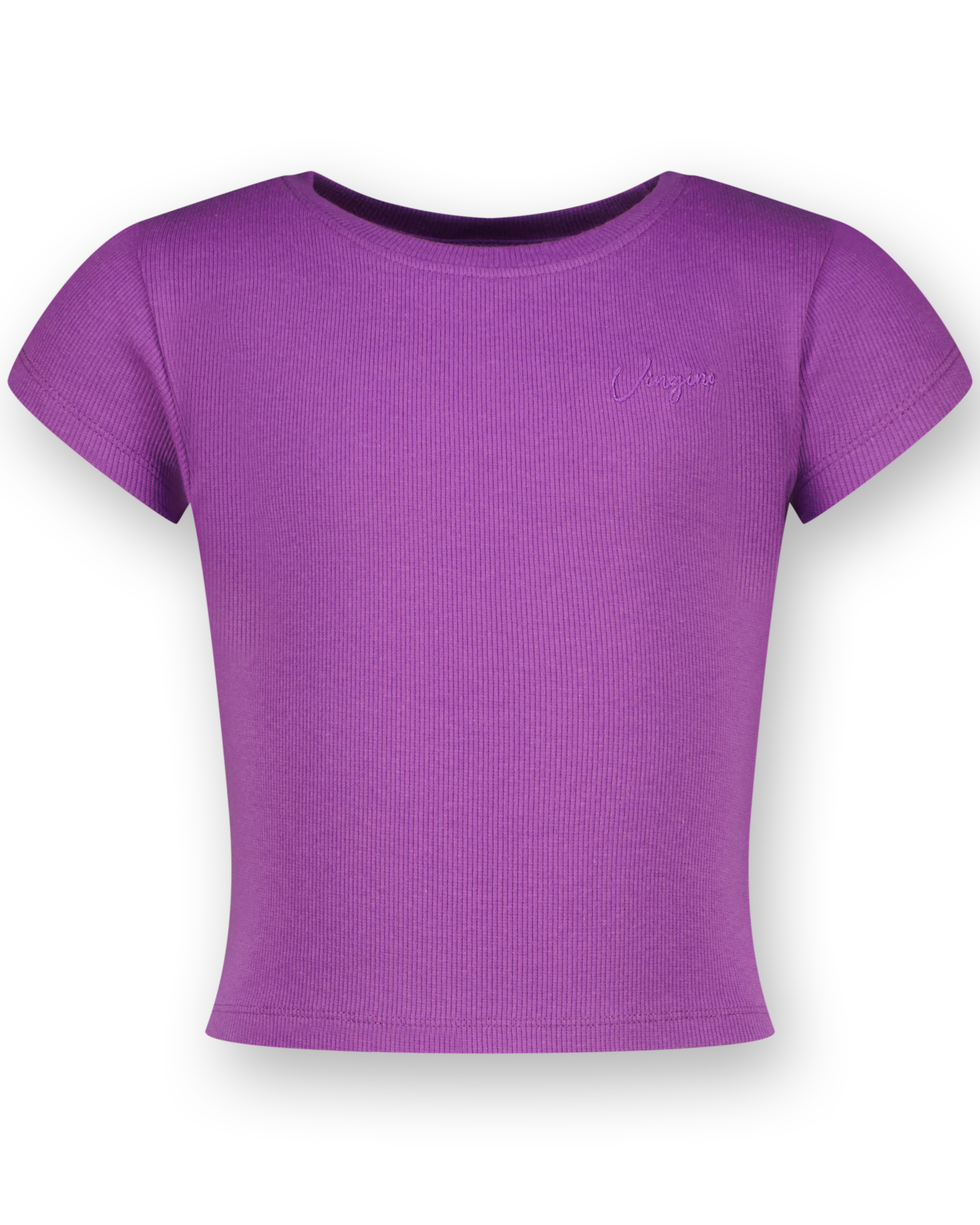 Top G-Basic-Crop Rib Tee