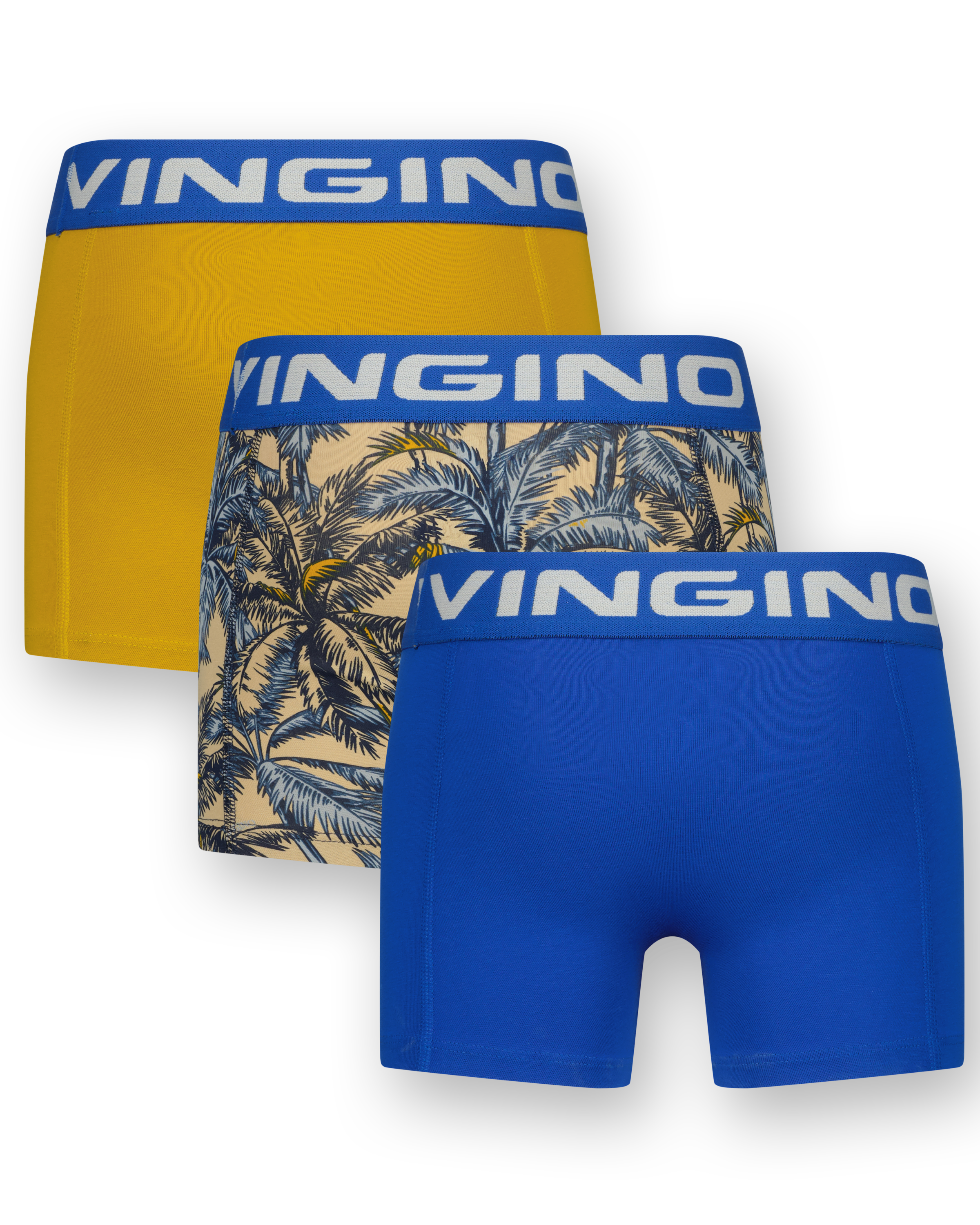 Boxershorts B-242-1 Palm Blue 3 Pack