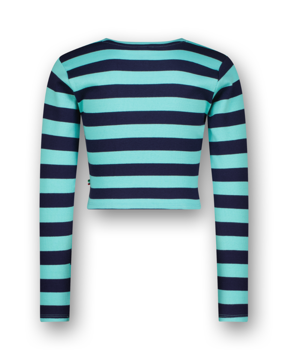 T-shirt G-basic-crop Rib Stripe