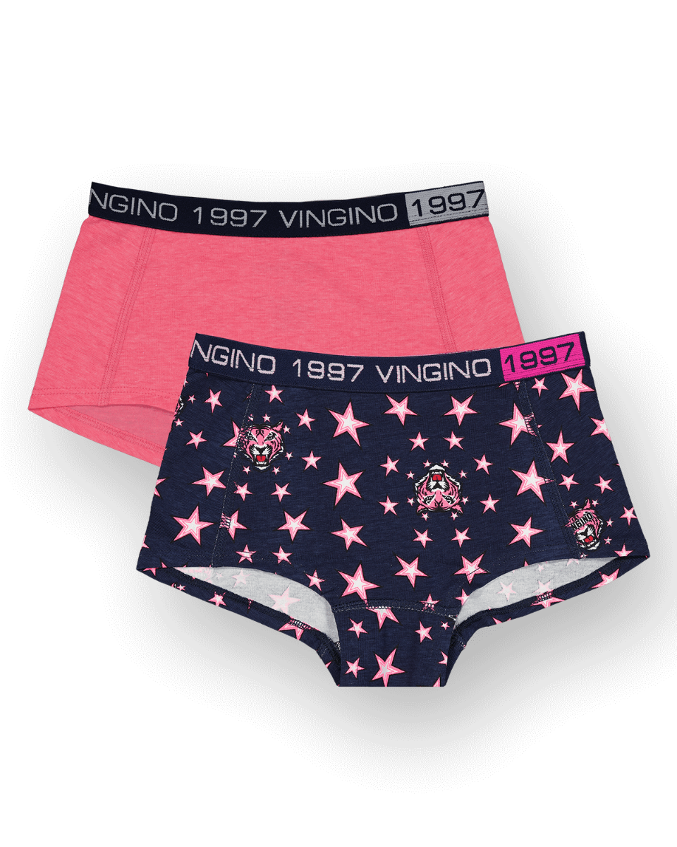Girls Underwear Stars Tigers 2Pack from the winter collection Vingino
