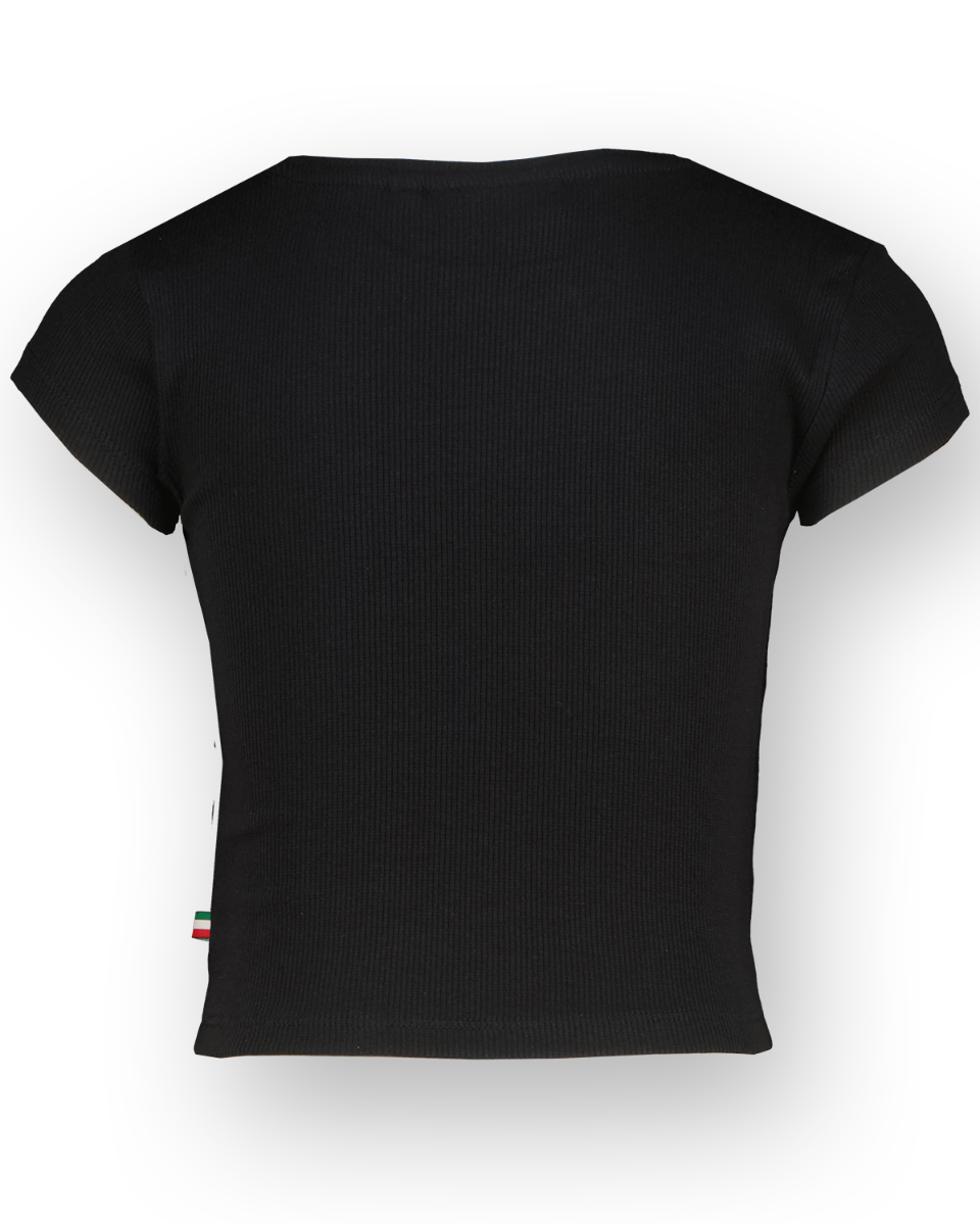 T-Shirt Basic-Crop Rib Tee