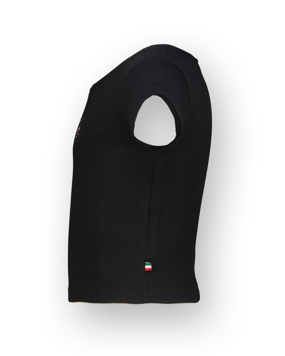 T-Shirt Basic-Crop Rib Tee