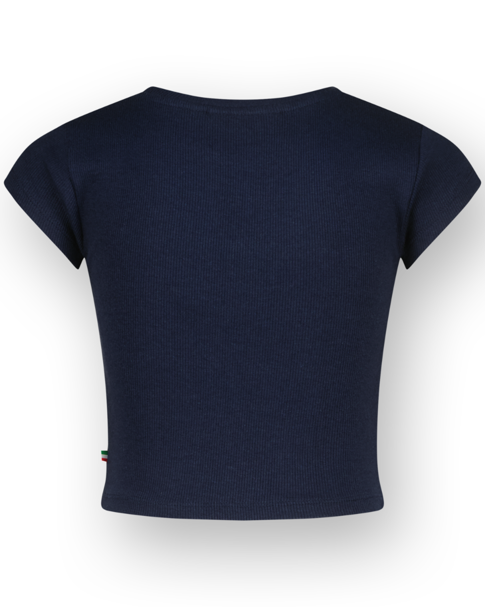 T-Shirt Basic-Crop Rib Tee