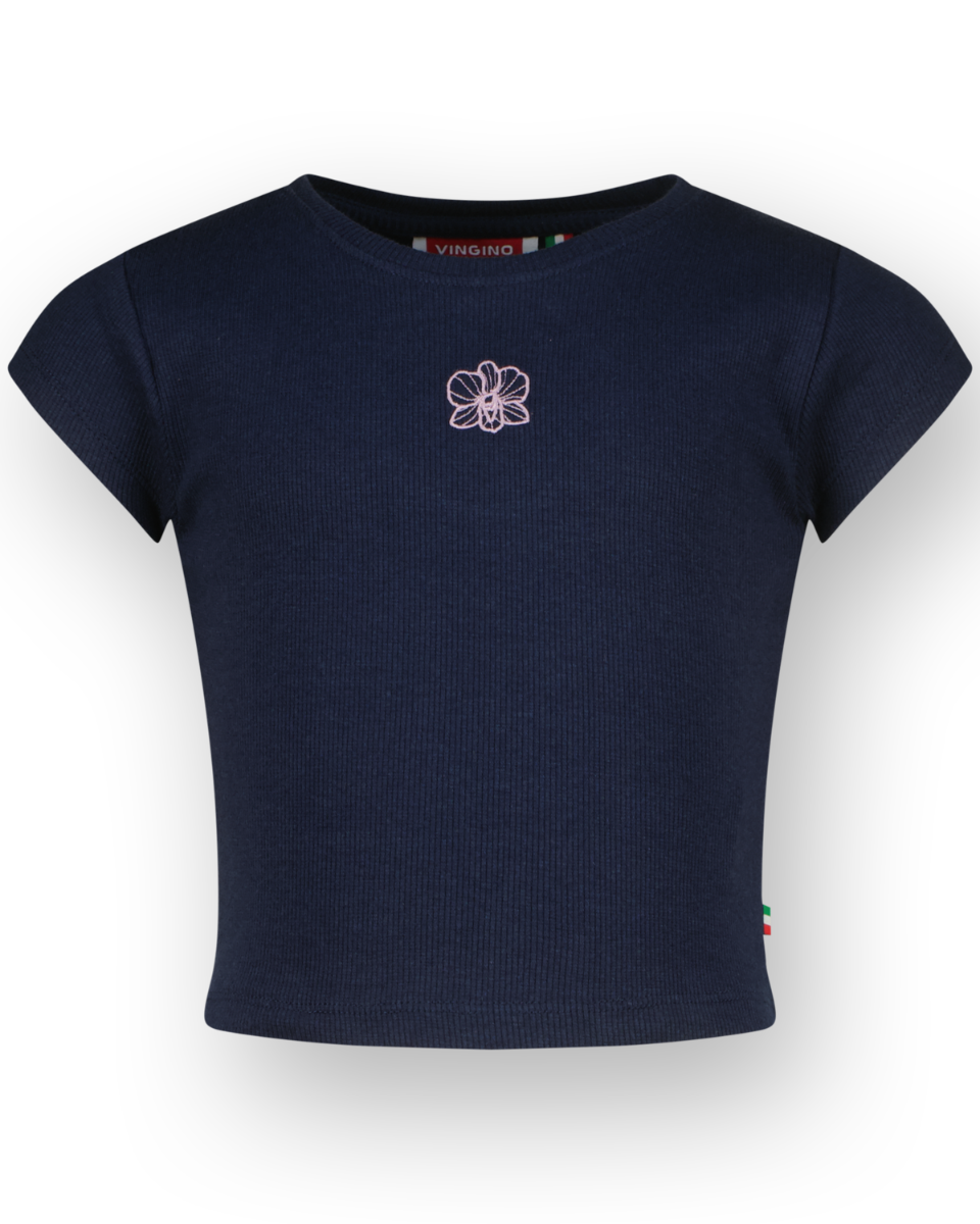 T-Shirt Basic-Crop Rib Tee