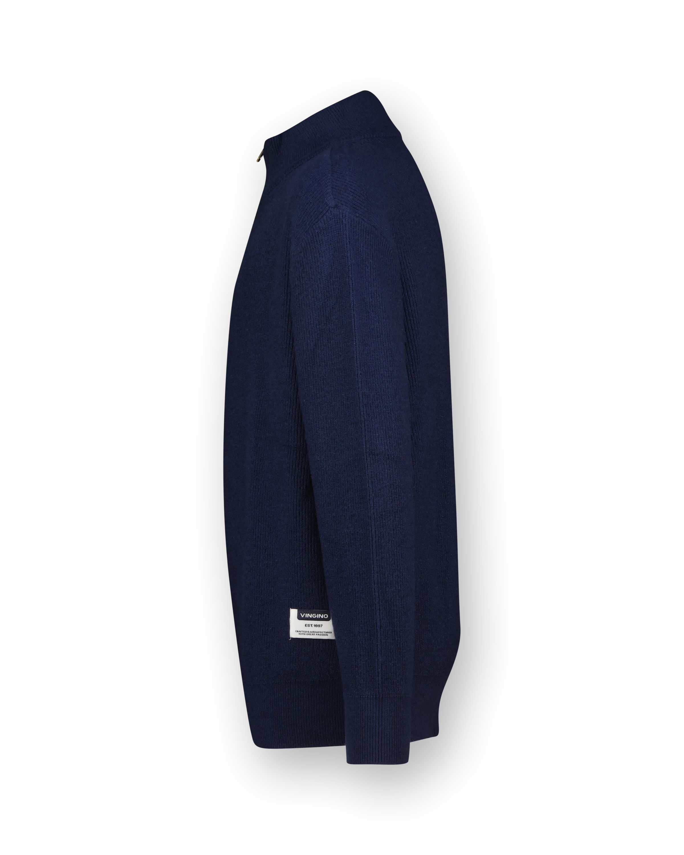 Flat Knit half zip