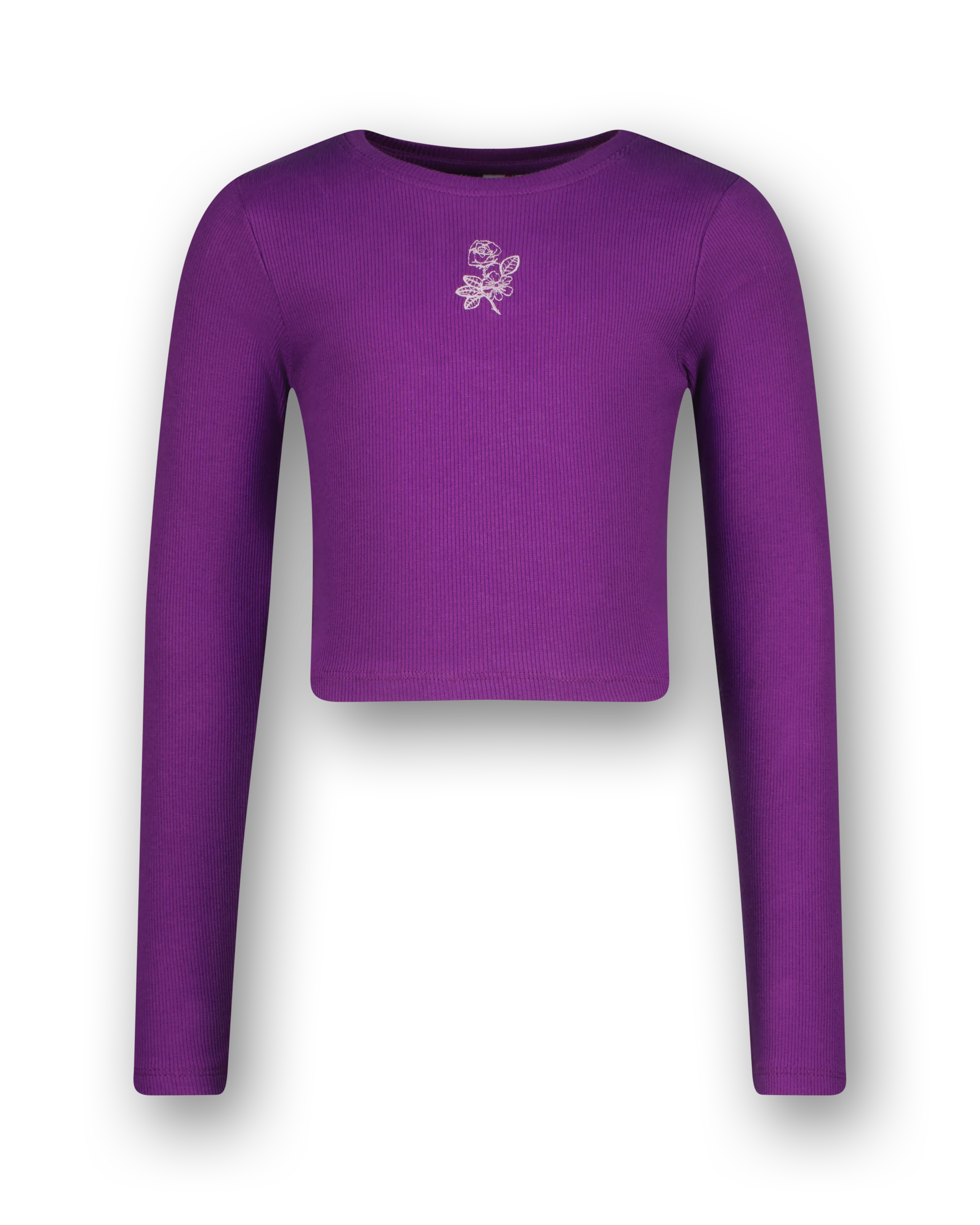 T-shirt G-basic-crop Rib Longsleeve