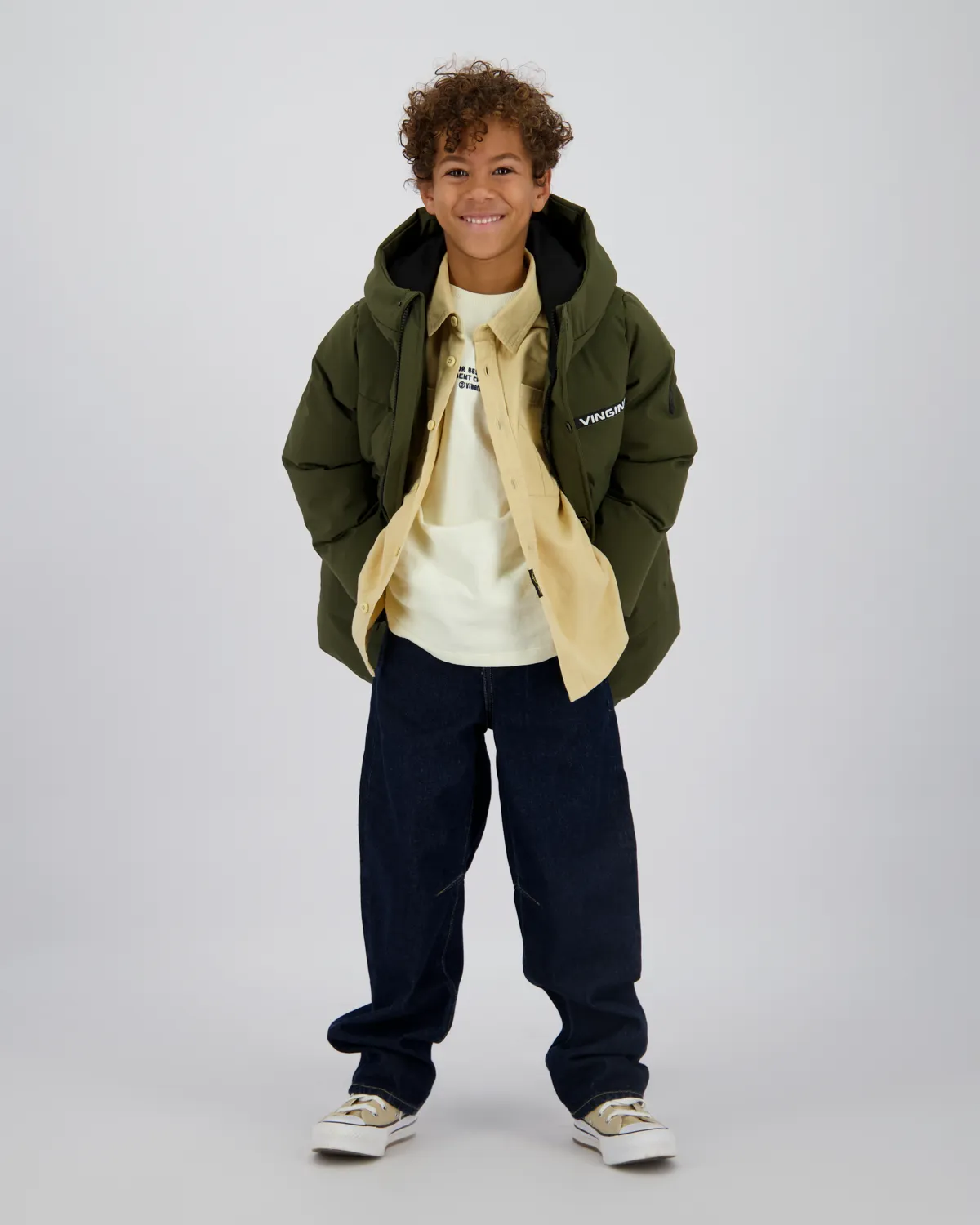 Boys Long Jacket Tanner | Green
