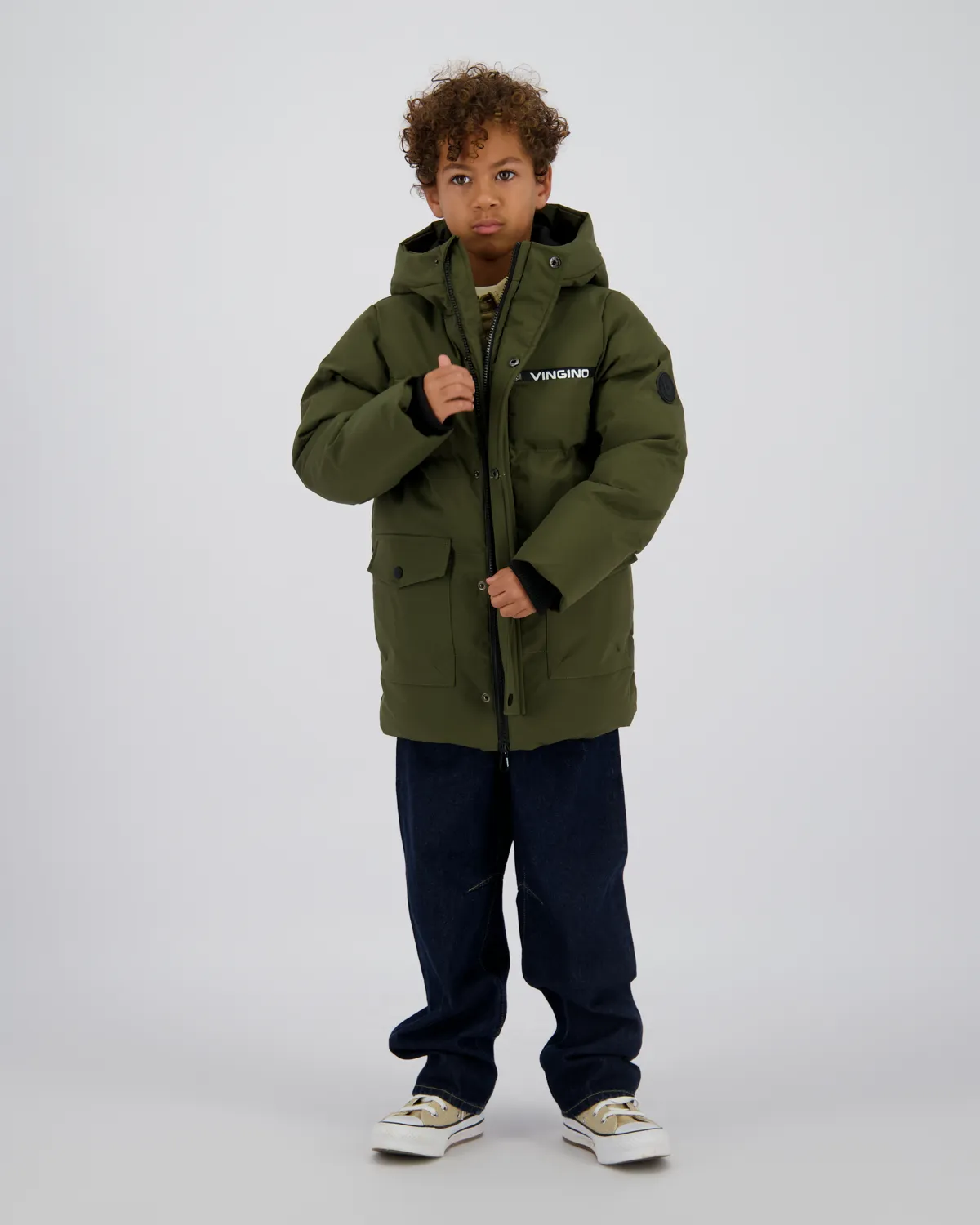 Boys Long Jacket Tanner | Green