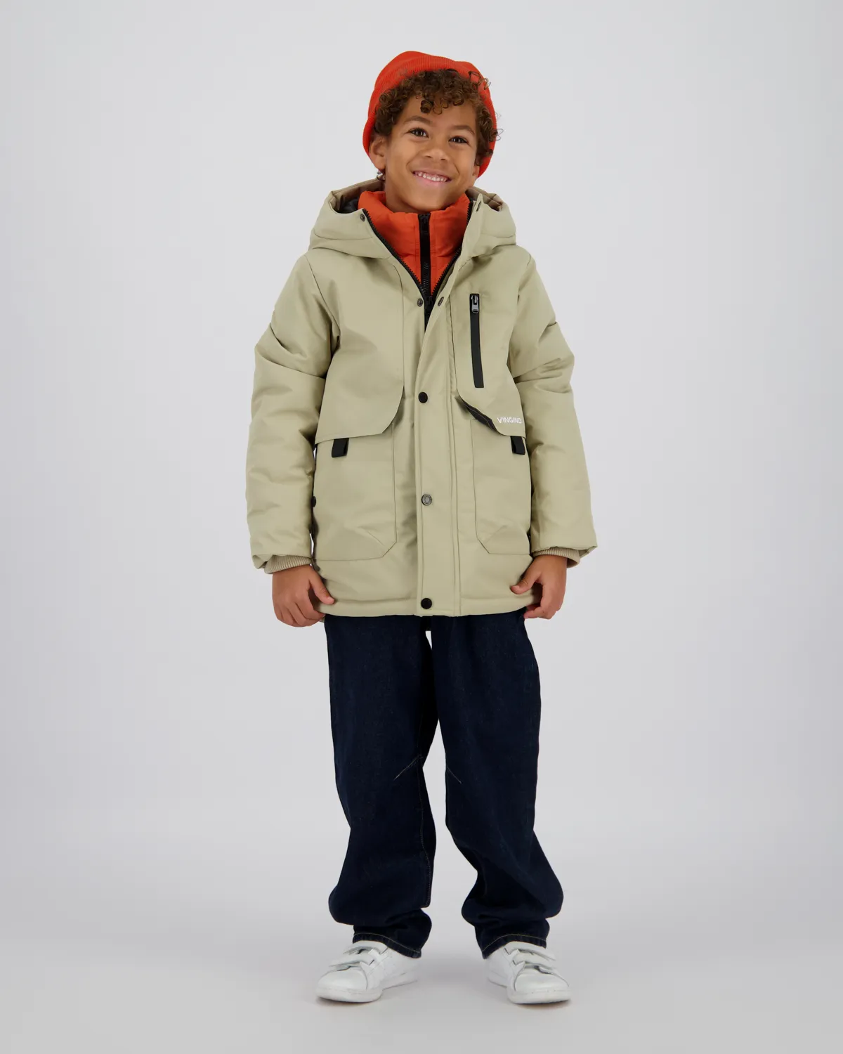 Boys Long Jacket Tharpa | Brown