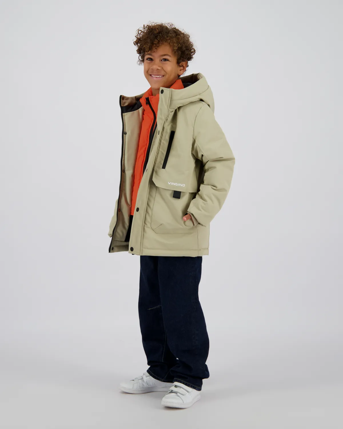 Boys Long Jacket Tharpa | Brown