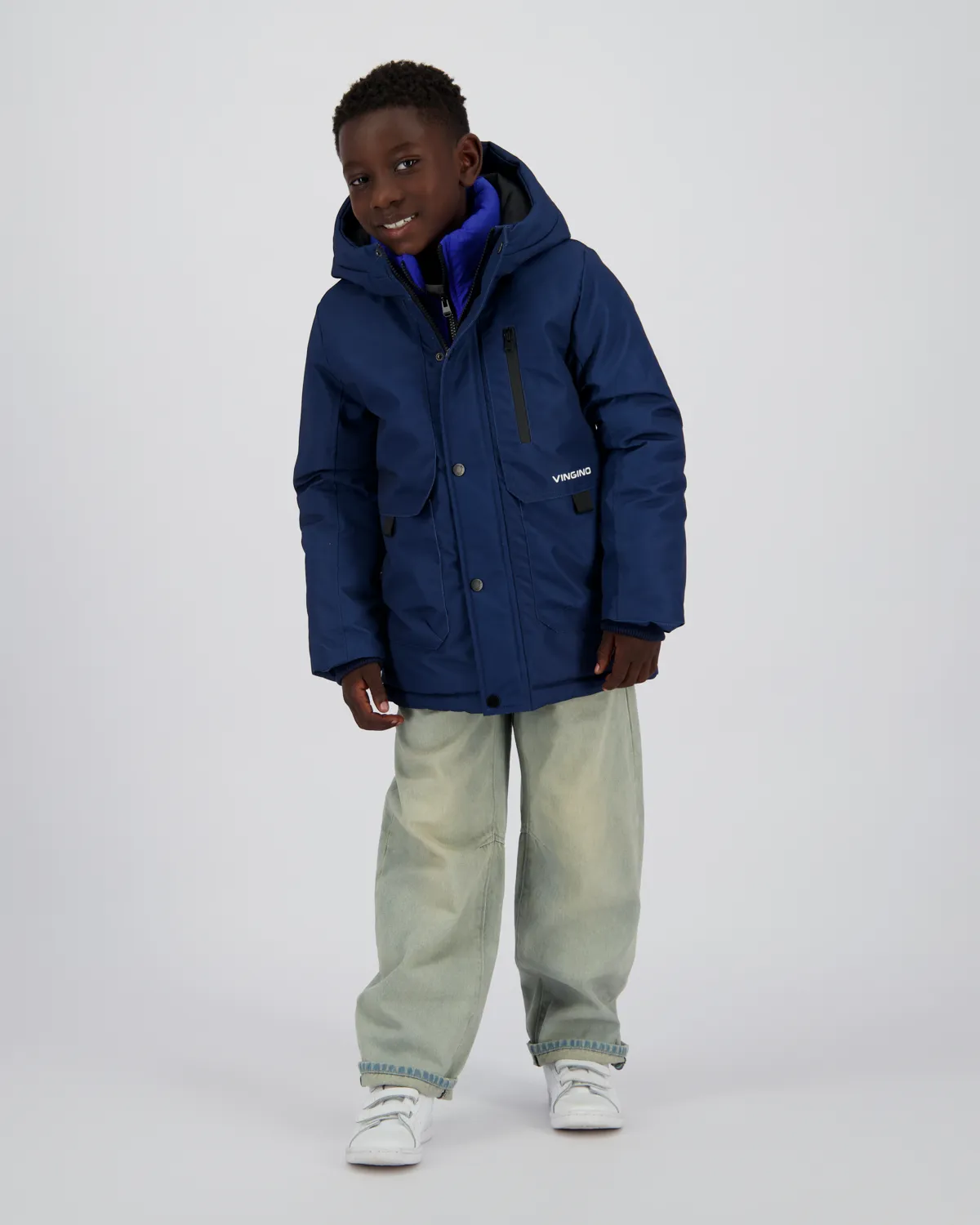 Boys Long Jacket Tharpa | Blue