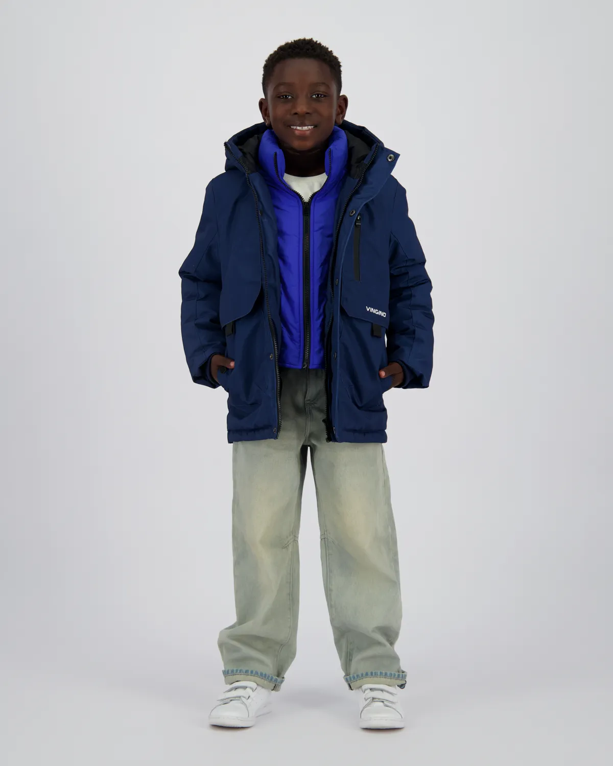 Boys Long Jacket Tharpa | Blue