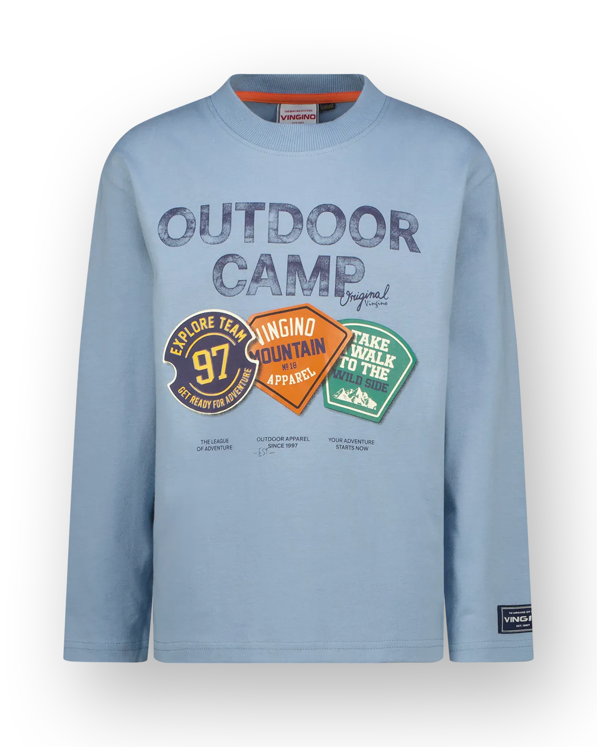 Jongens Longsleeve T-shirt Haydan | Blauw