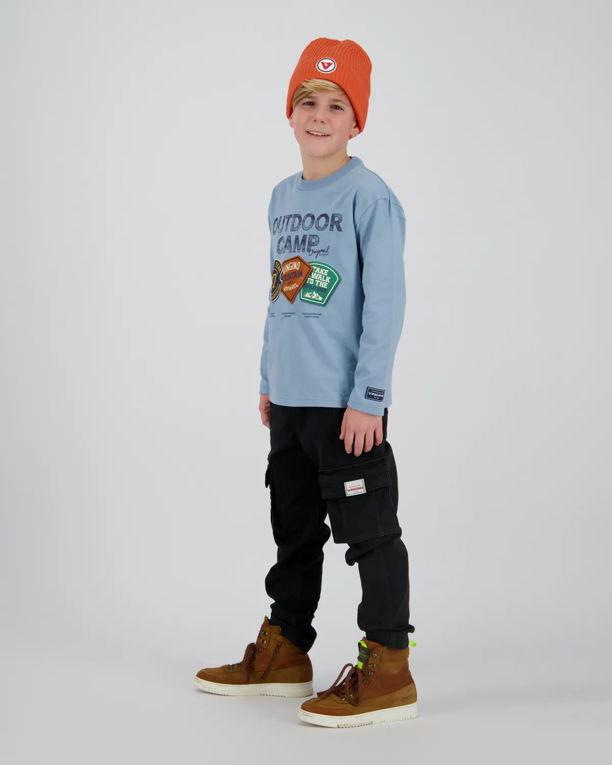 Jongens Longsleeve T-shirt Haydan | Blauw