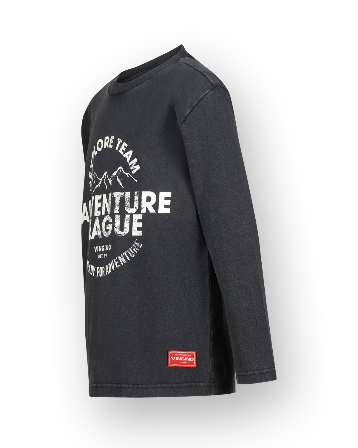 Jongens Longsleeve T-shirt Harryson | Zwart