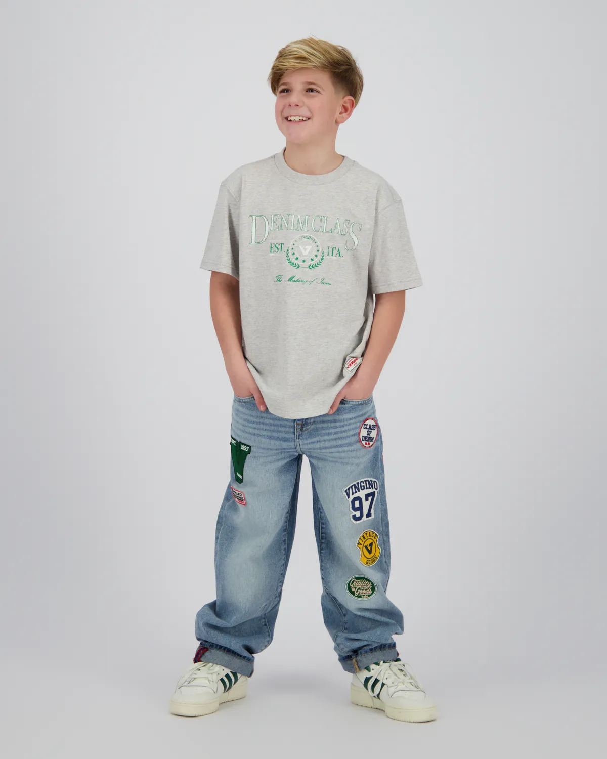 Jongens Oversized T-shirt Hacia | Grijs