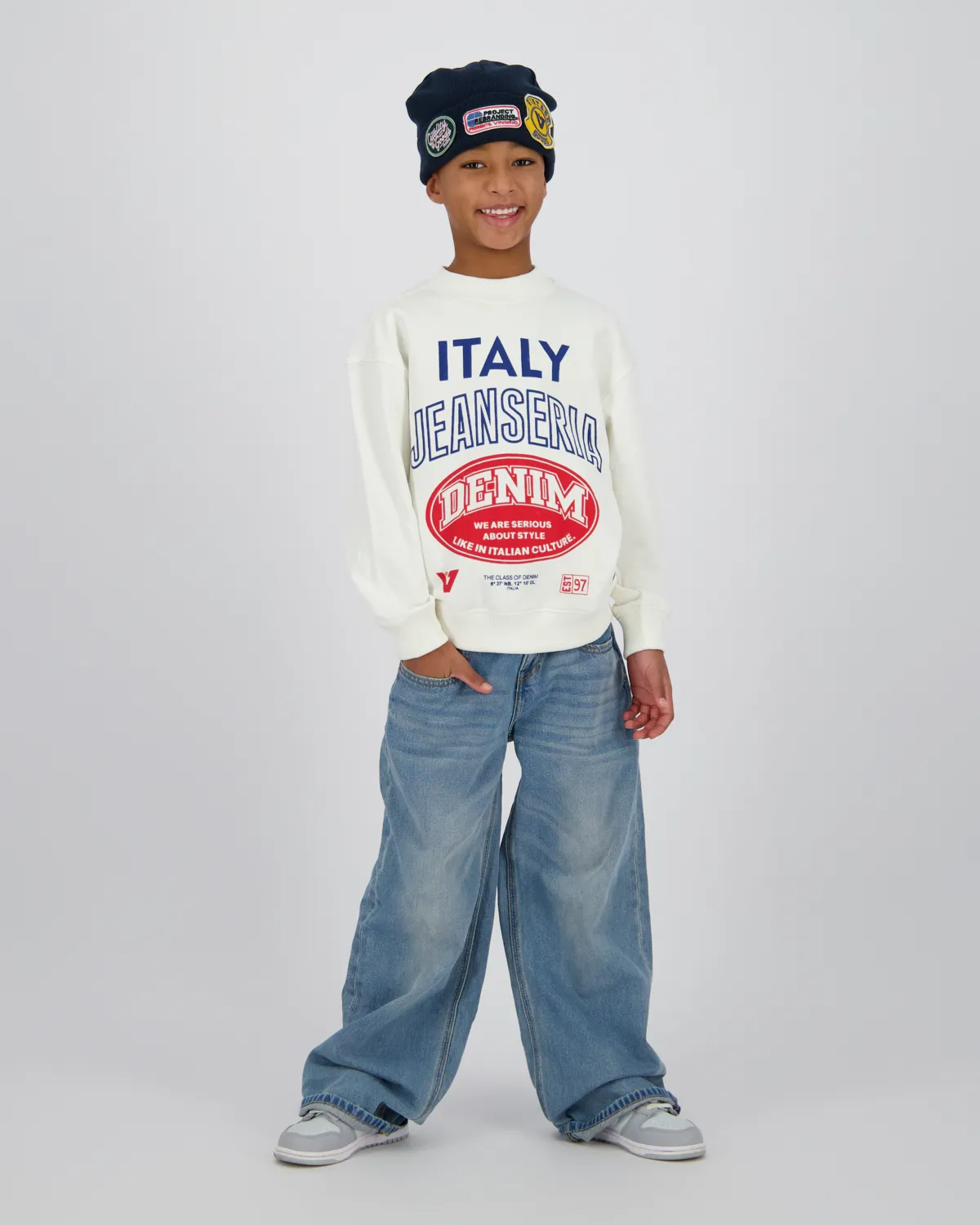 Jongens Sweater Nare | Wit