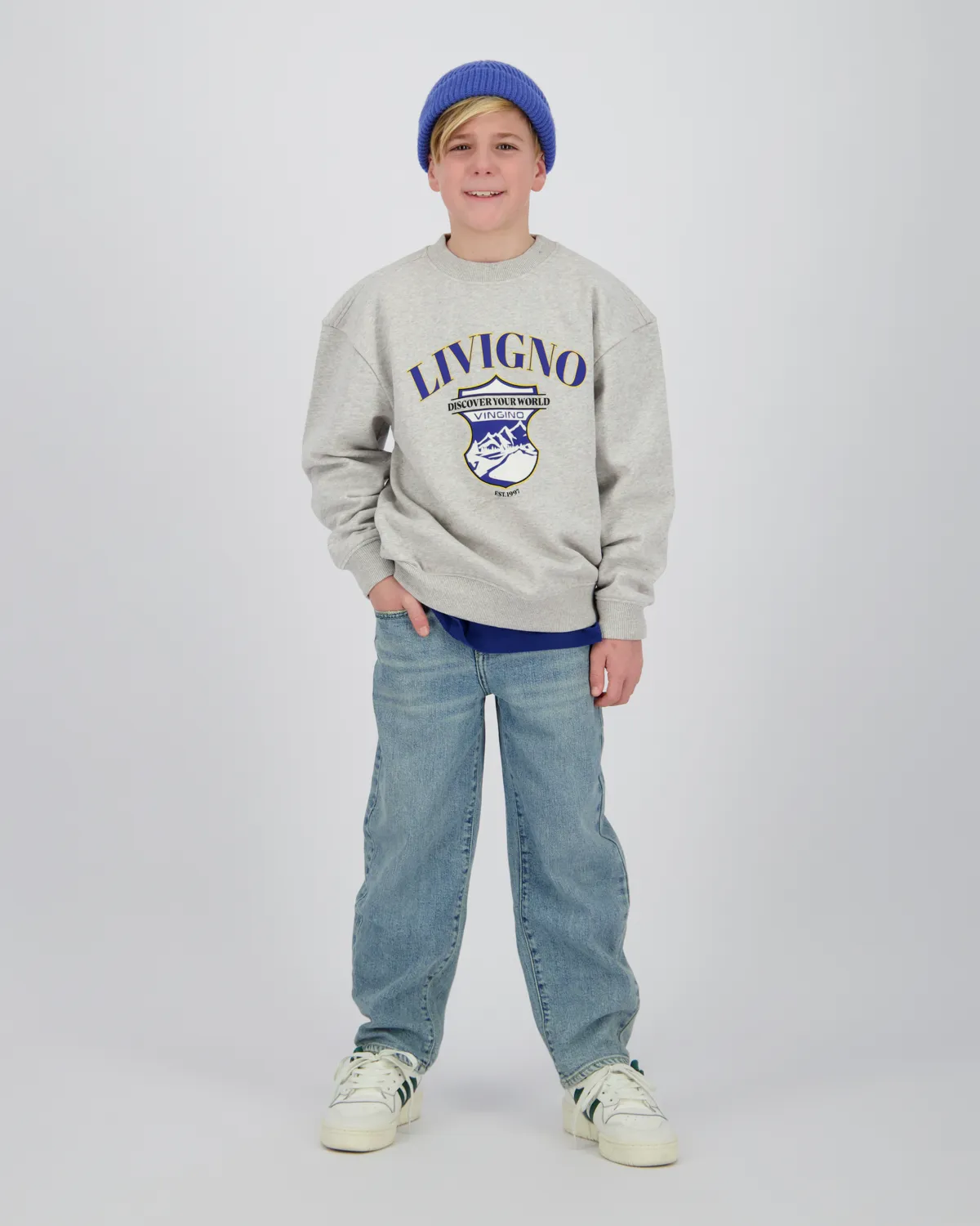 Jongens Sweater Nuri | Grijs