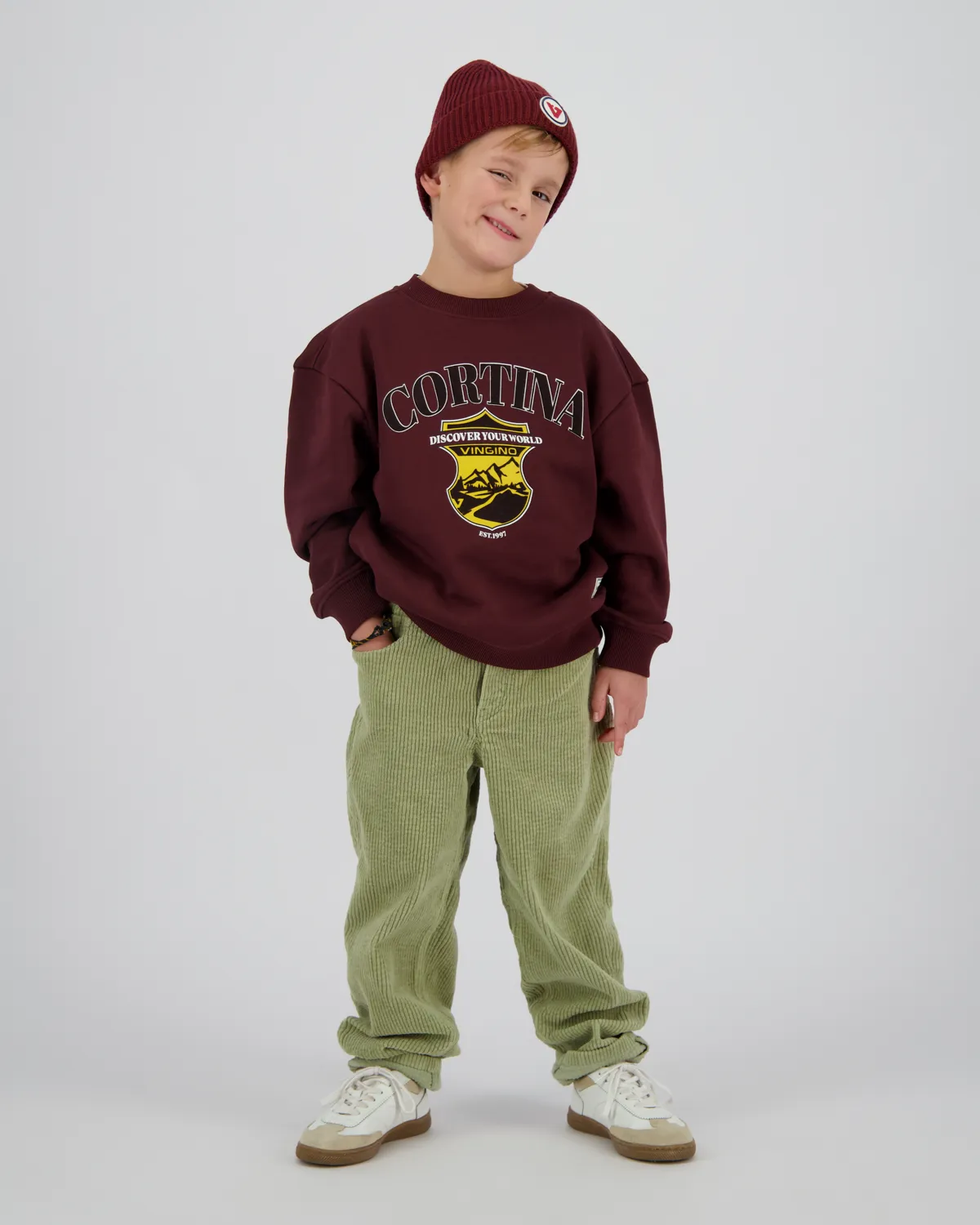 Jongens Sweater Nuri | Bruin