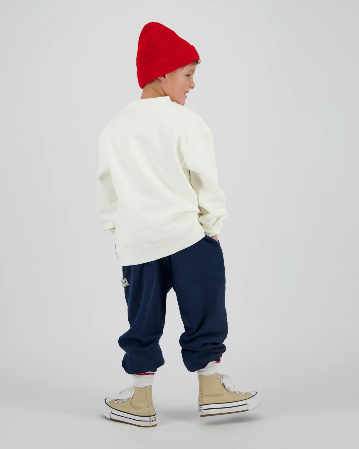 Jongens Sweater Icon-crew | Wit