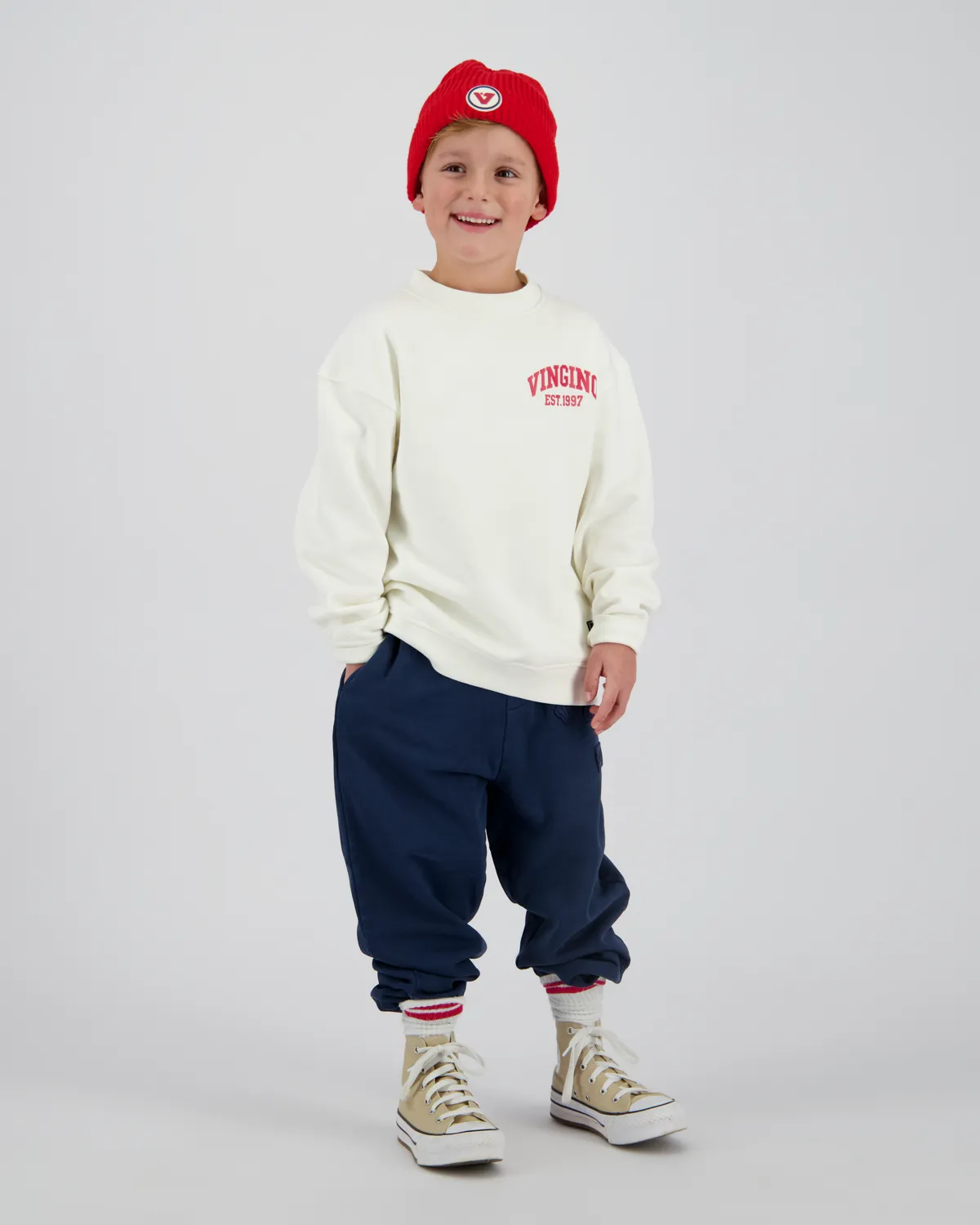Jongens Sweater Icon-crew | Wit