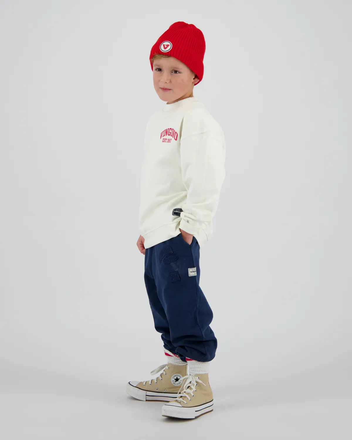 Jongens Sweater Icon-crew | Wit