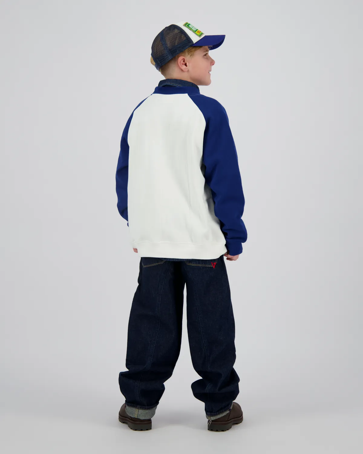 Boys Sweater Nero | White