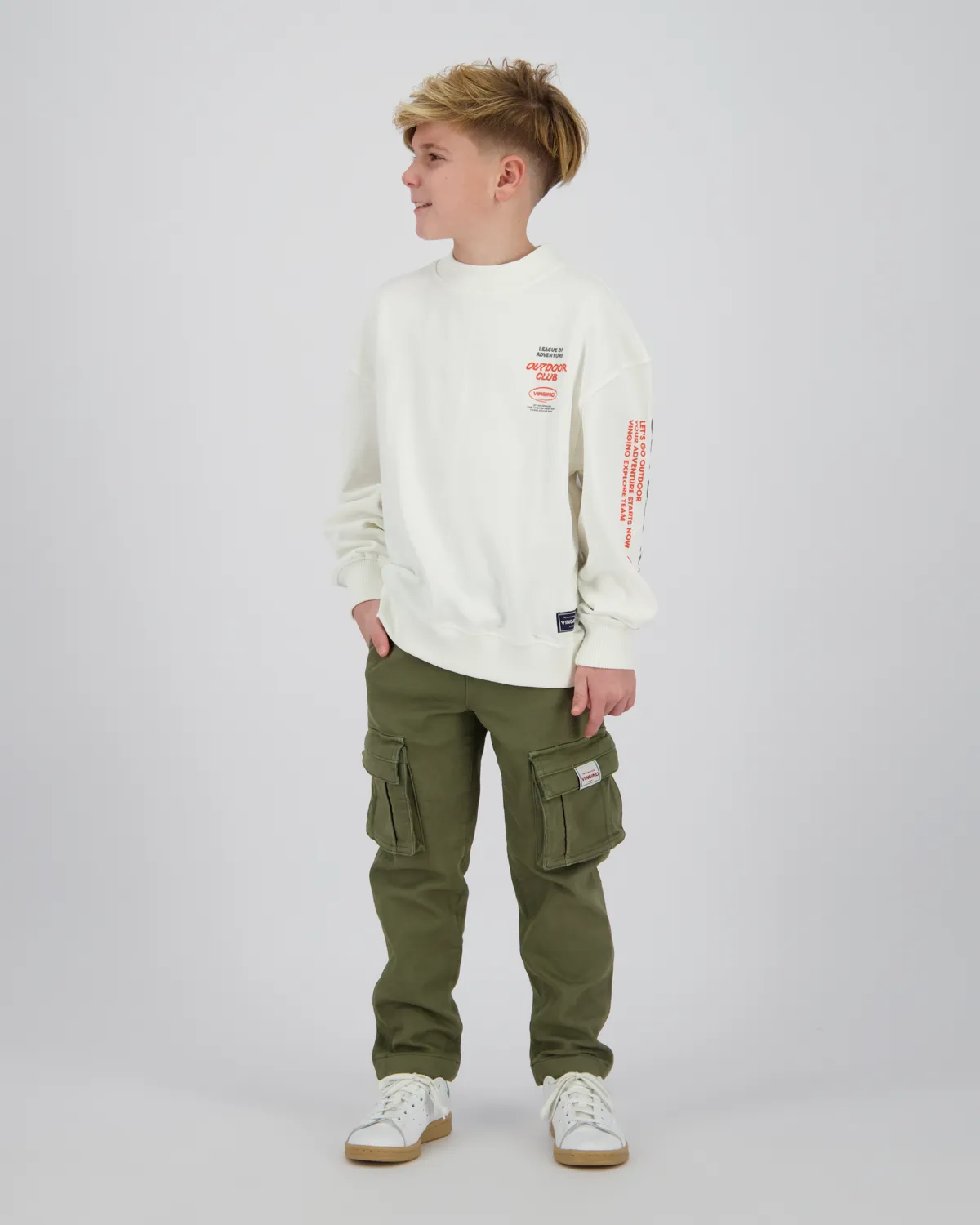Jongens Sweater Njord | Wit