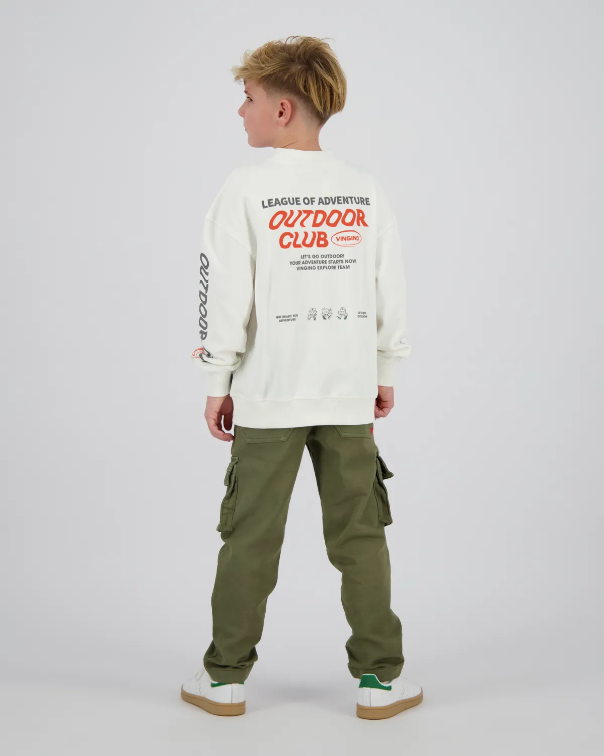Jongens Sweater Njord | Wit