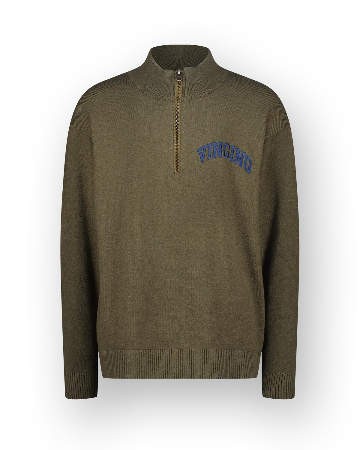 Flat knit Icon-halfzip