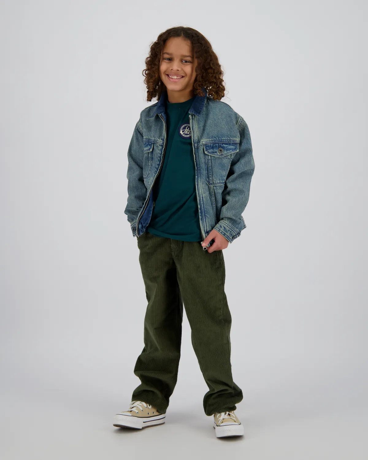Boys Baggy Pants Sil | Green