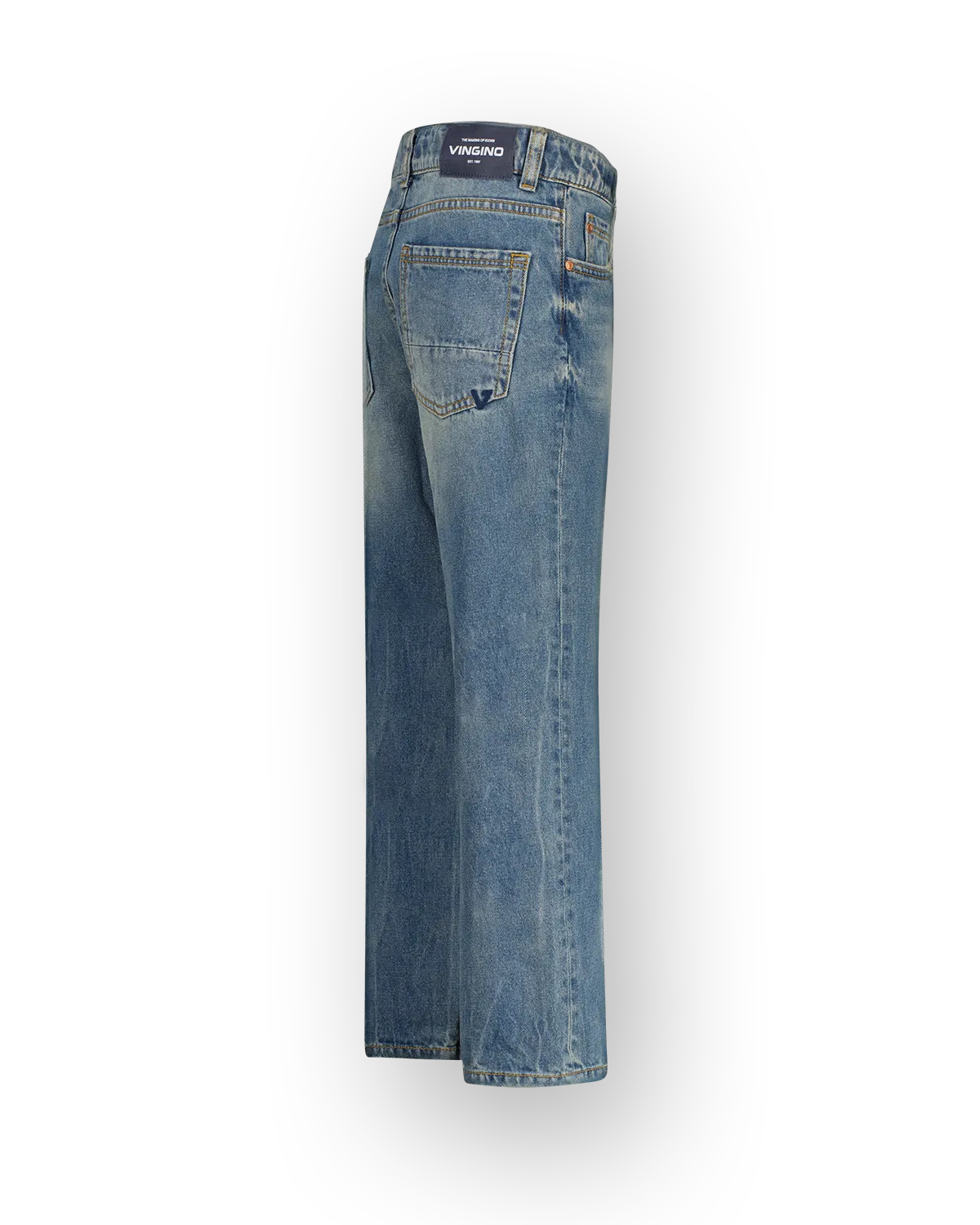 Jongens Relaxed Jeans Gino | Blauw