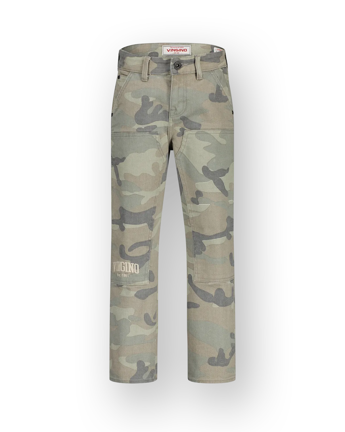 Boys Relaxed Jeans Gino camo worker | Green