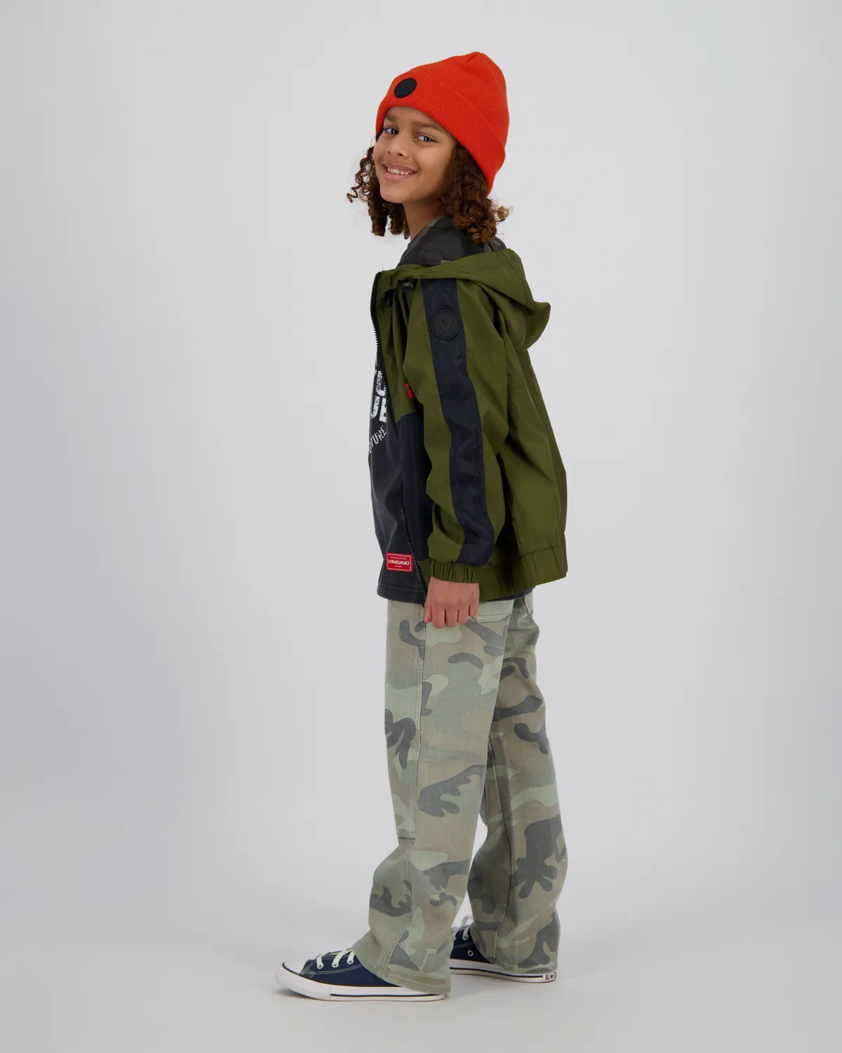 Boys Relaxed Jeans Gino camo worker | Green