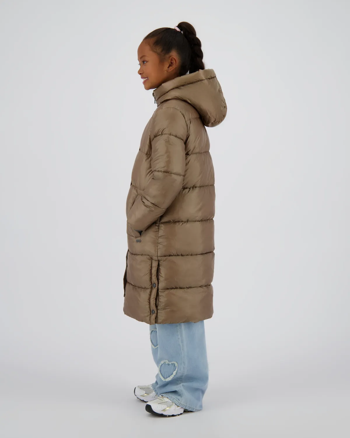 Meisjes Long Jas Tezzy | Groen