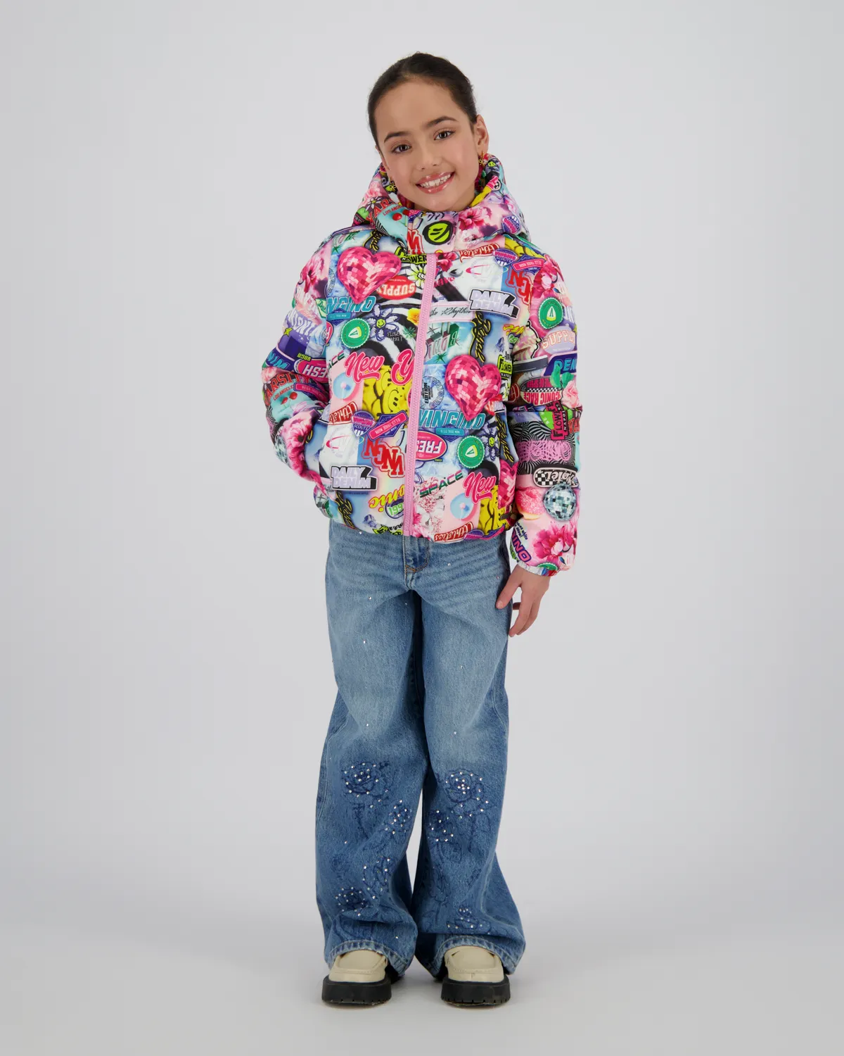 Girls Hooded Jacket Tigelle | Pink