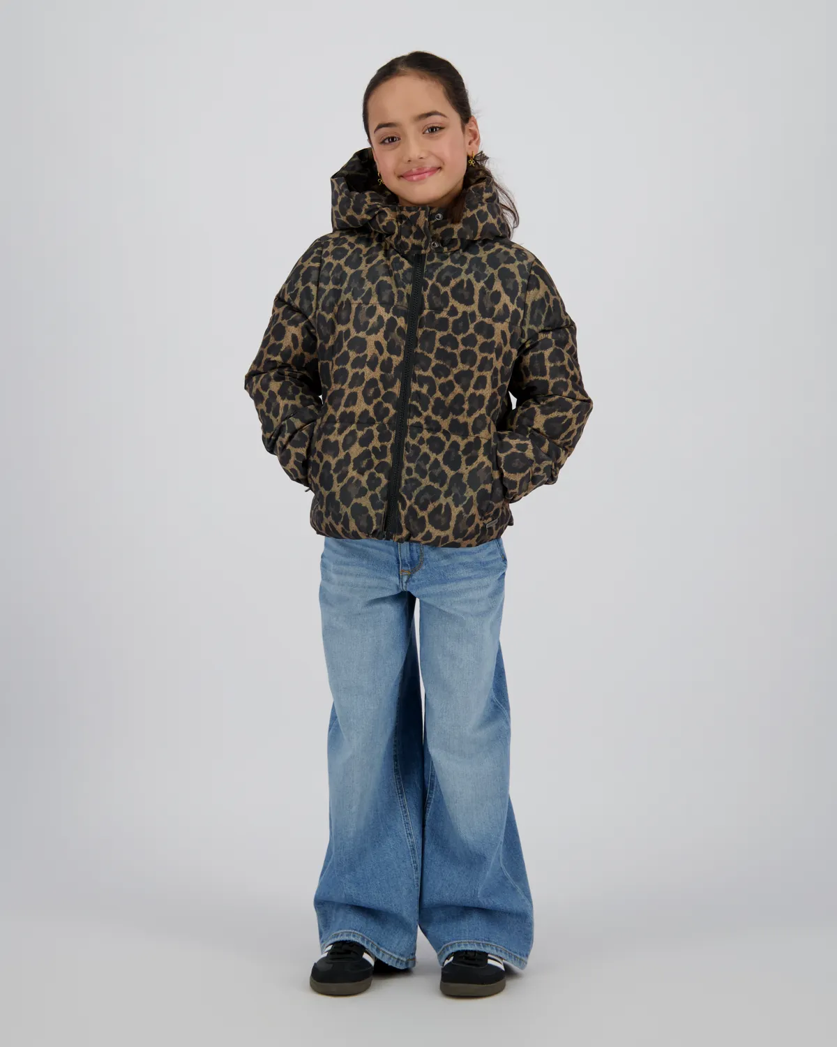 Girls Hooded Jacket Tigelle | Brown