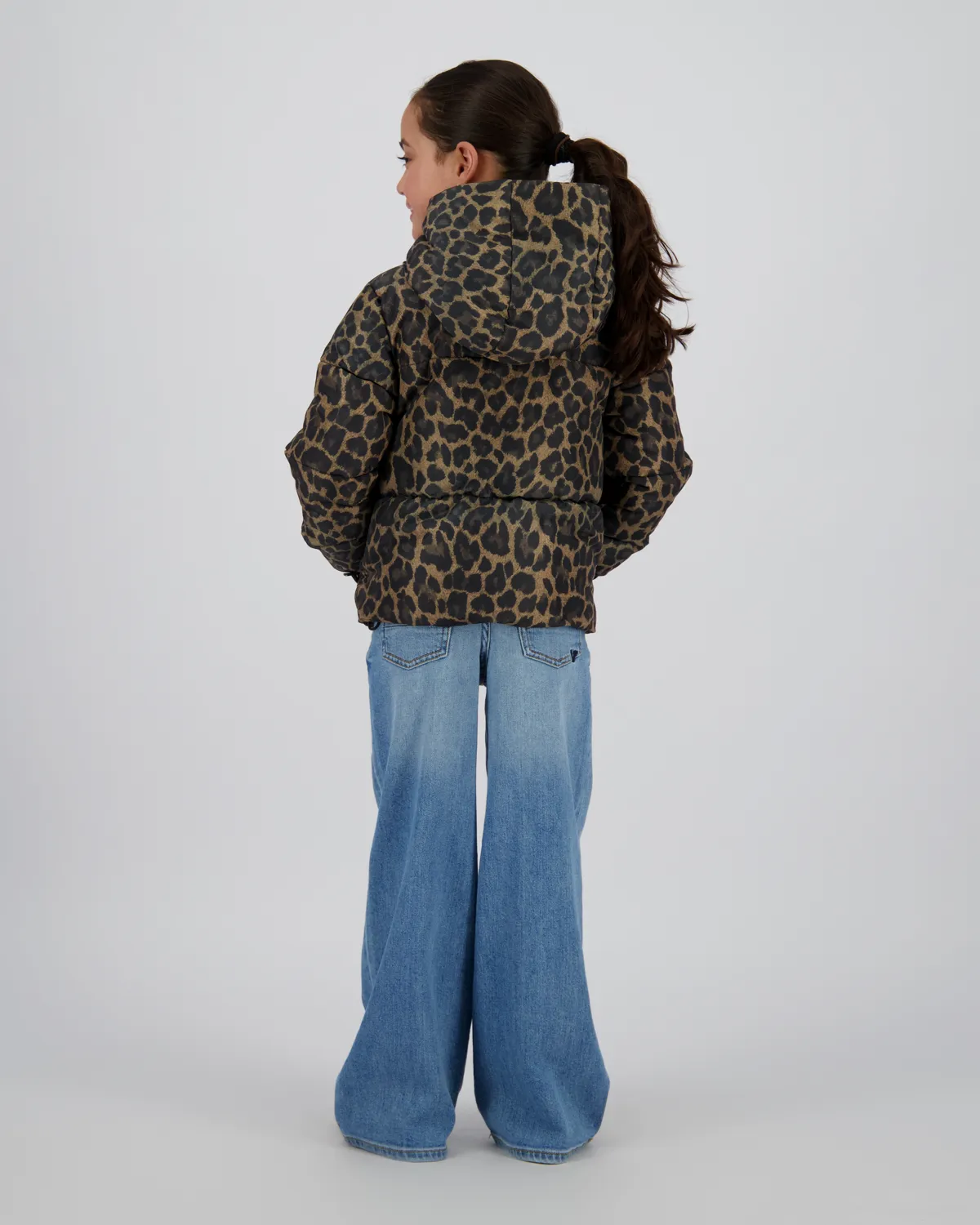 Girls Hooded Jacket Tigelle | Brown