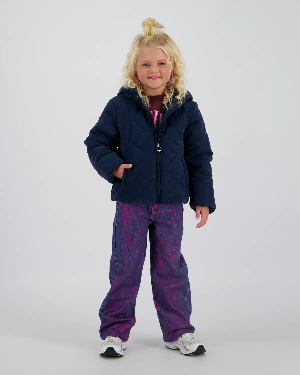 Girls Hooded Jacket Tanije | Blue